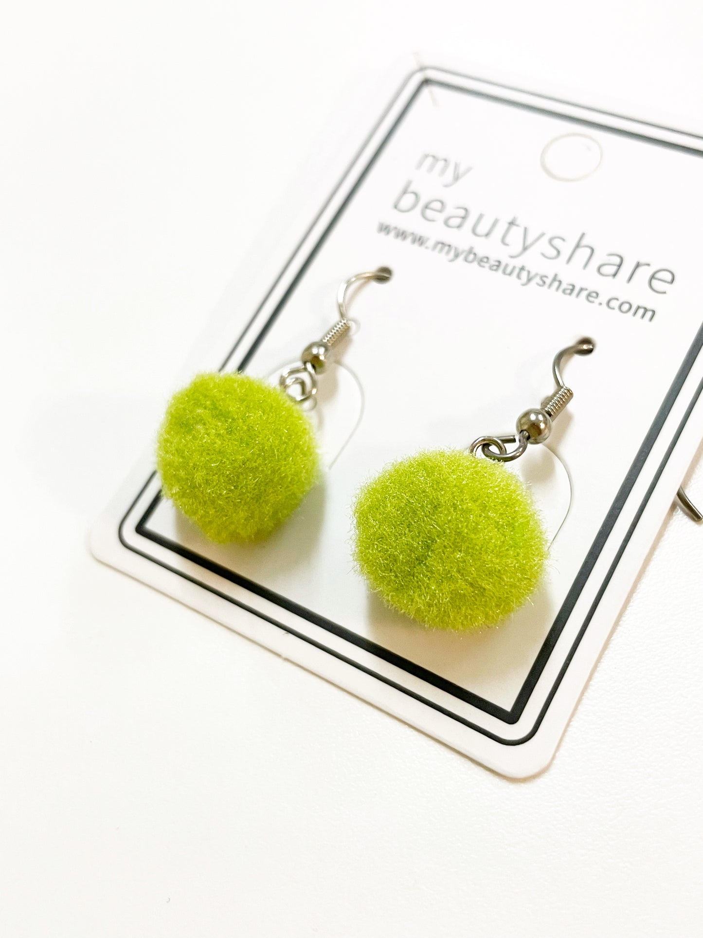 Fancy Pom Pom Drop Earrings