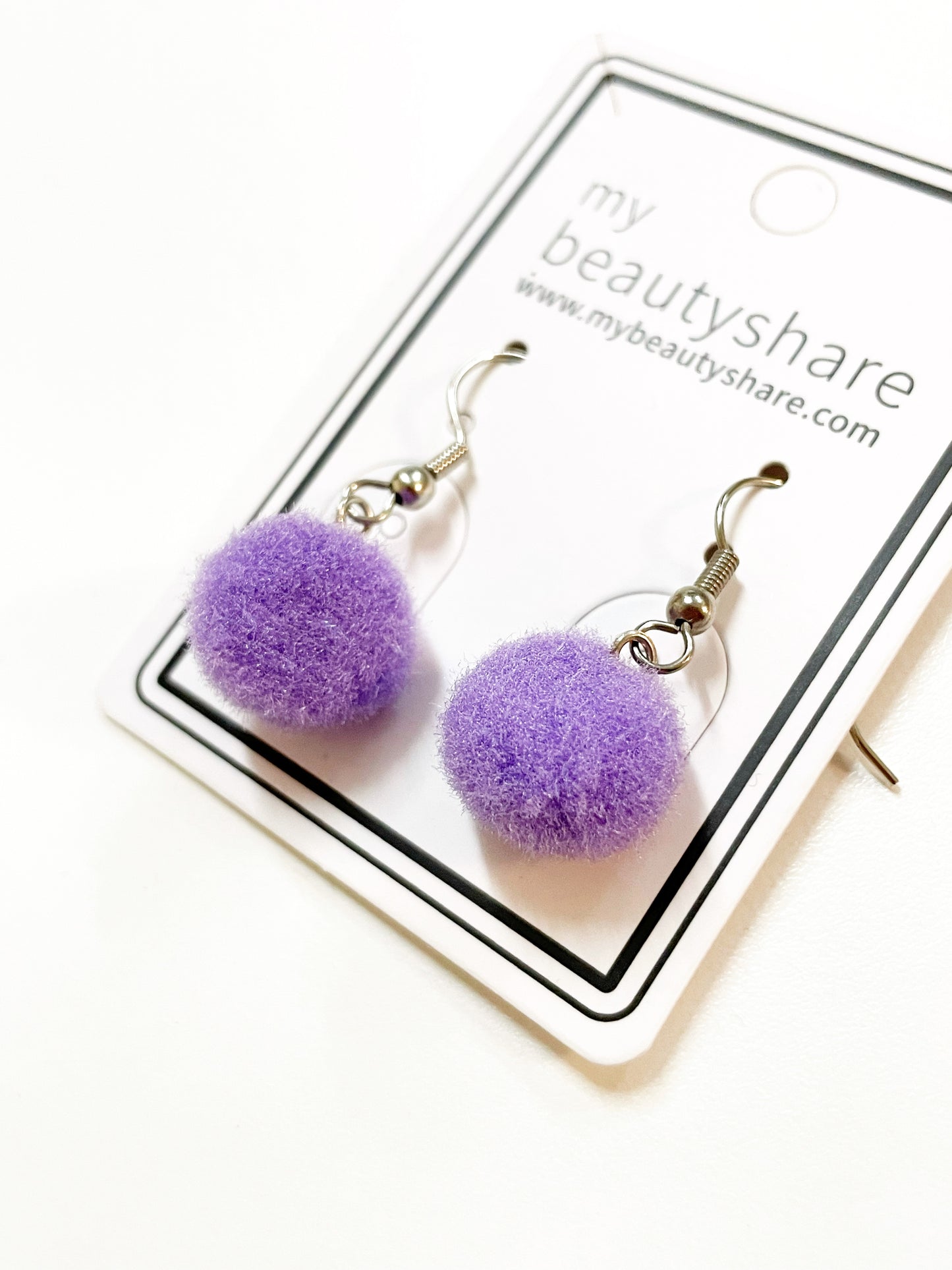 Fancy Pom Pom Drop Earrings