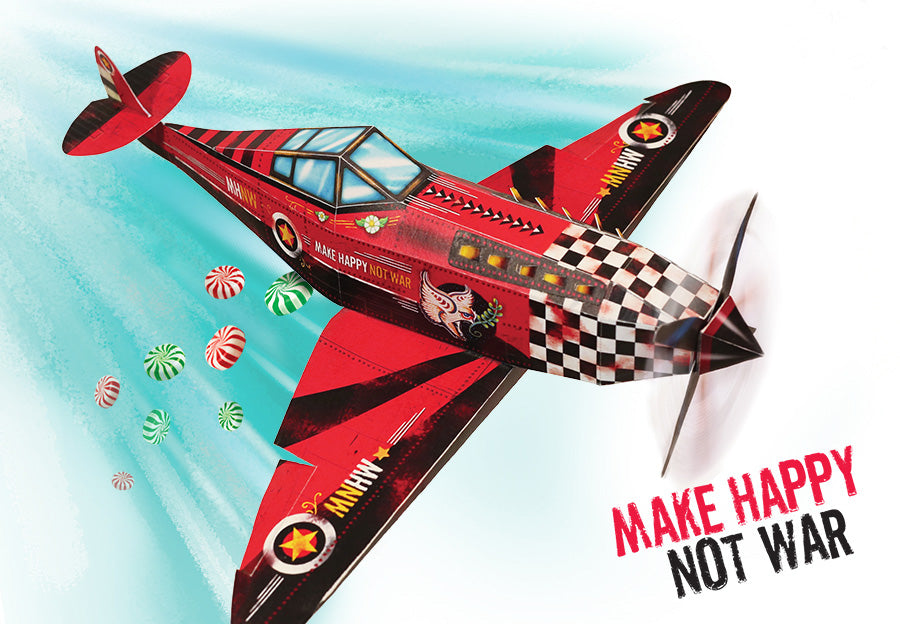 DIY Candy Bomber Airplane DIY紙製飛機糖果收納盒