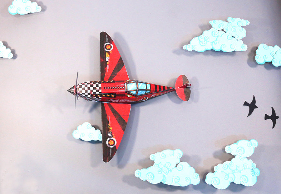 DIY Candy Bomber Airplane DIY紙製飛機糖果收納盒