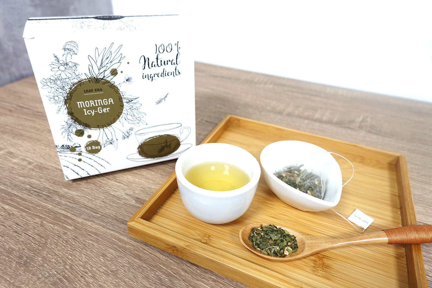 Moringa Icy-Ger 辣木薄荷薑清熱茶(一盒18包-不含咖啡因)