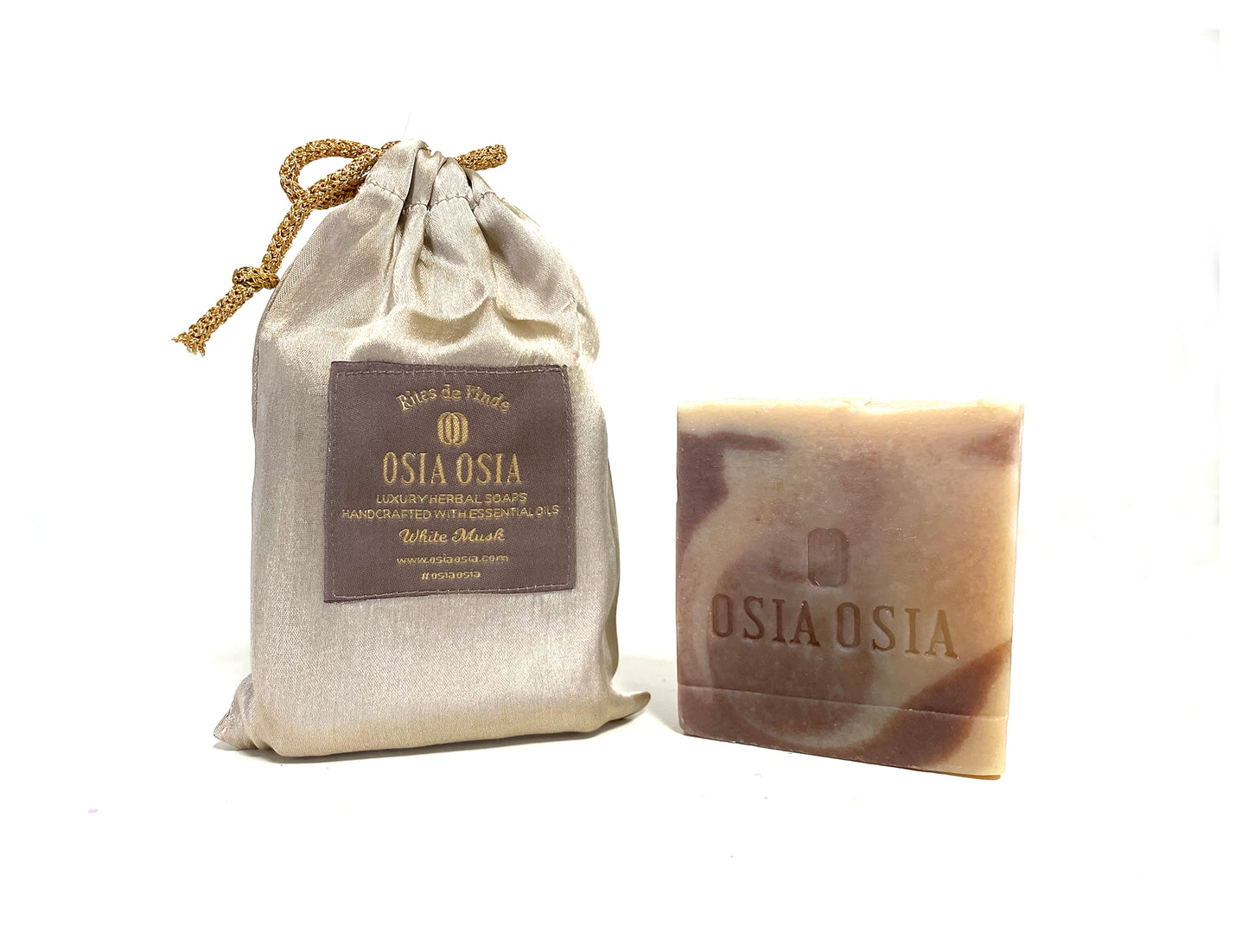 Cold Process White Musk Handcrafted Luxury Herbal Soap (Body Wash & Face Wash) 冷製白麝香精油芳療皂 (沐浴+潔面兩用)