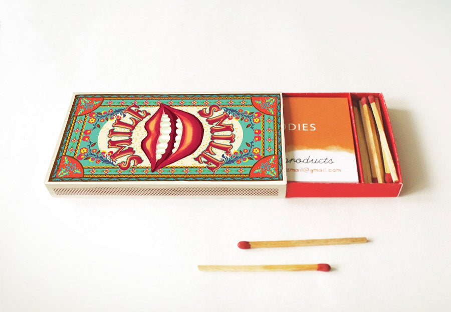 DIY Matchbox Business Card Holder: COOL DIY火柴盒名片盒(圖案:冰涼)