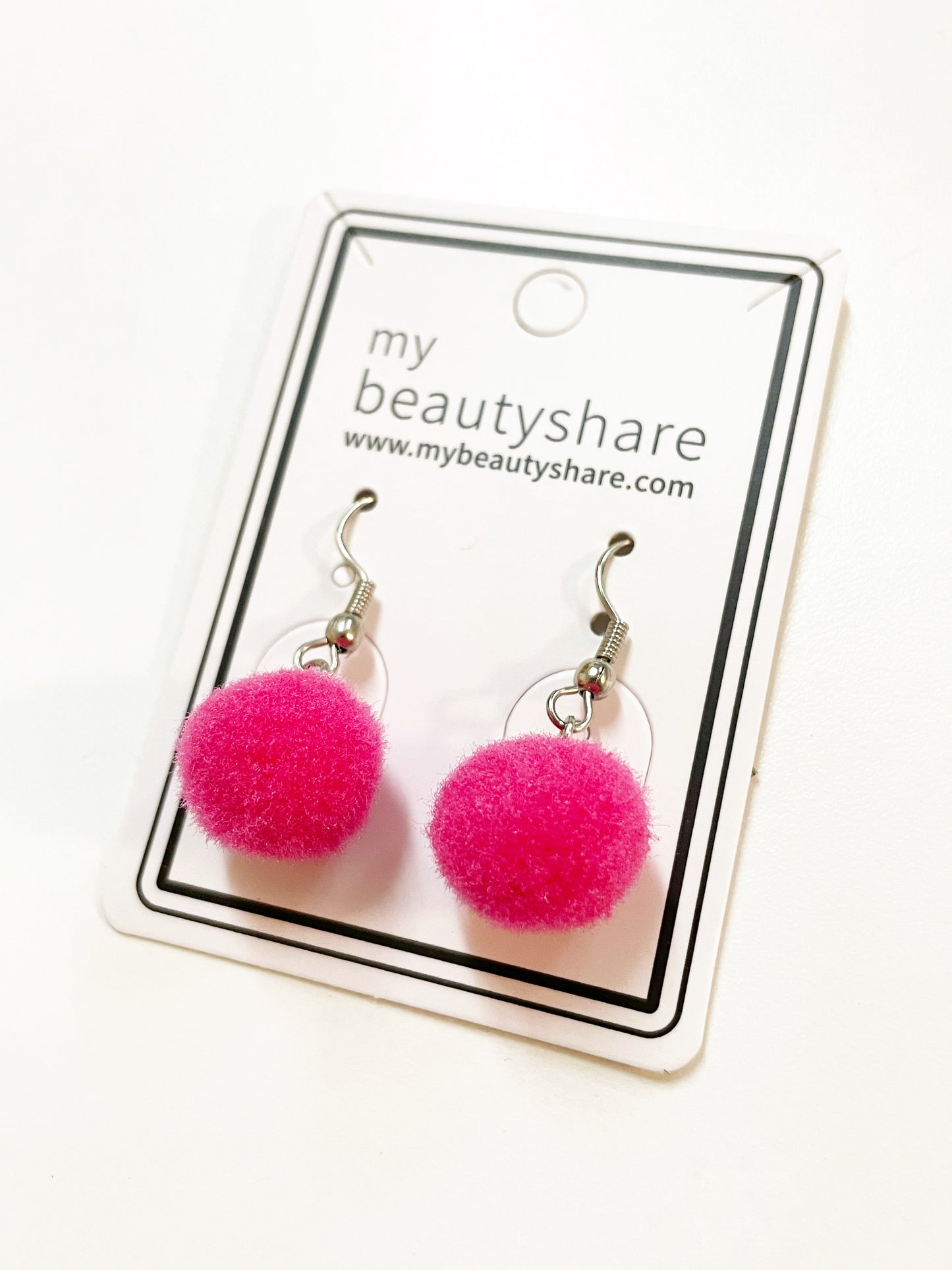 Fancy Pom Pom Drop Earrings