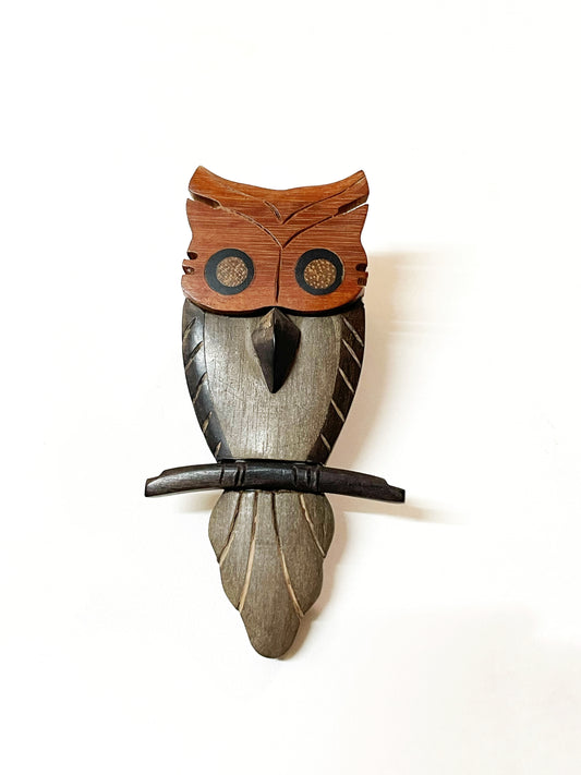 Wooden Scarf Ring (Owl) 木製絲巾扣 (貓頭鷹)