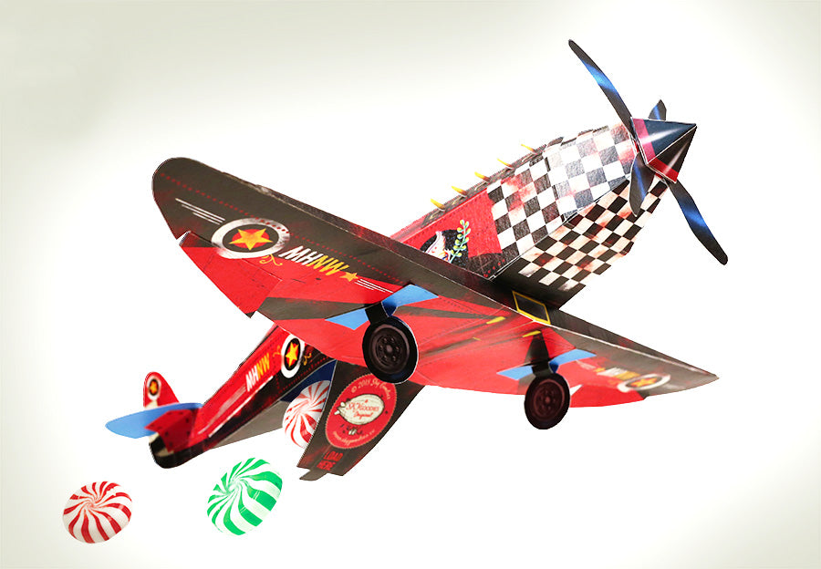 DIY Candy Bomber Airplane DIY紙製飛機糖果收納盒