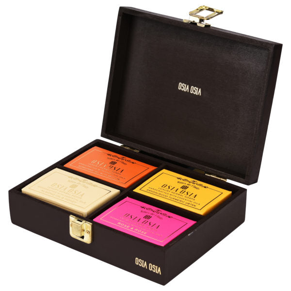 Premium Box of Handcrafted Luxury Herbal Soap (Set of 4) 手工芳療皂精選禮盒（一盒4件）