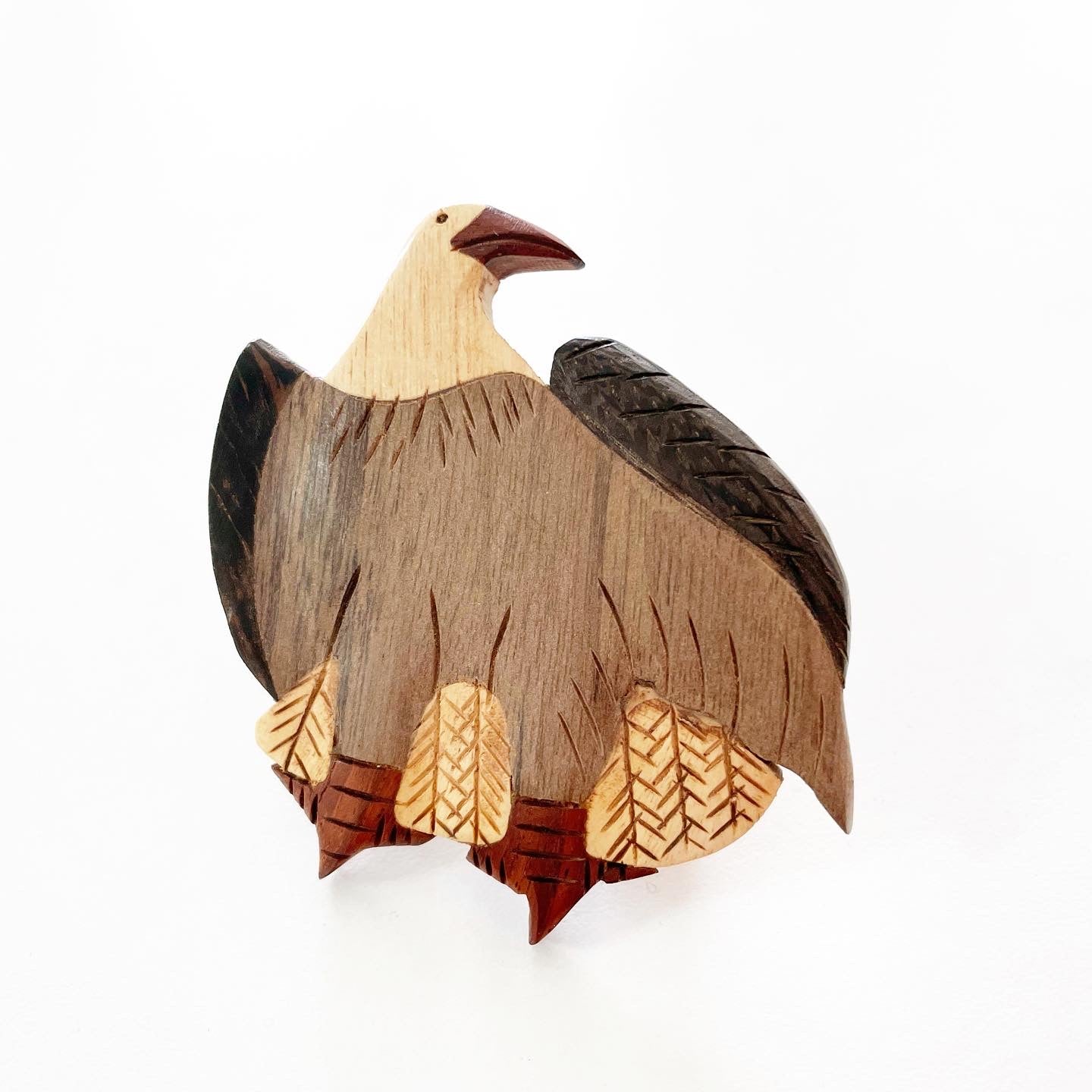 Wooden Scarf Ring (Eagle) 木製絲巾扣 (麻鷹)