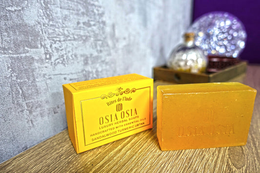 Sandalwood Turmeric Ubtan Handcrafted Luxury Herbal Soap 薑黃檀香精油手工芳療皂